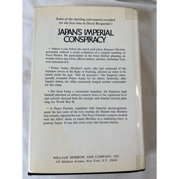 Japan's Imperial Conspiracy by David Bergamini (1971, Hardcover 1st Edition) - Picture 3 of 7